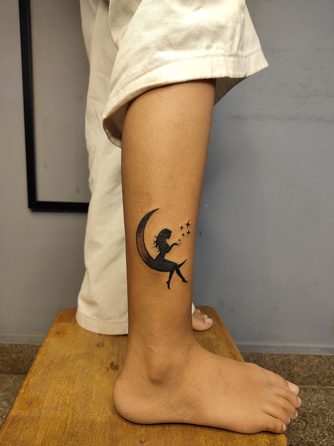 Ankle tattoo by KJRB Tattoo Studio, Bengaluru