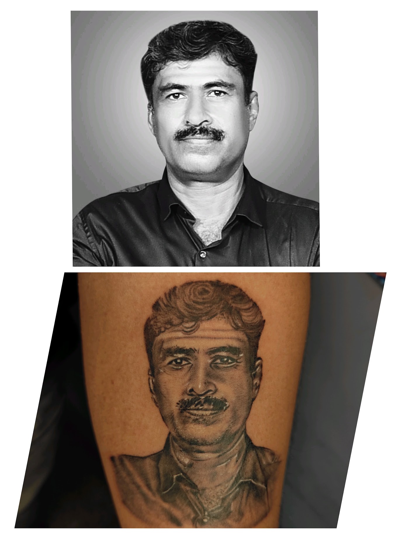 Portrait tattoo by KJRB Tattoo Studio, Bengaluru